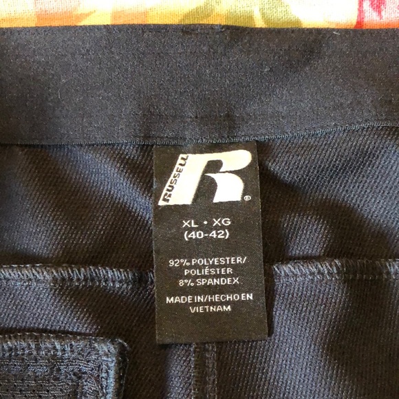 RUSSELL Athletic Size XL (40-42”) Track Pant FlatFront Zip Snap Close $54 NEW - Picture 5 of 13